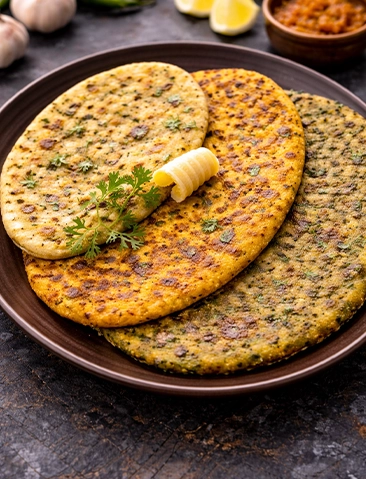 3 Wheat Free Rotis for Weight Loss: Sujjig Roti, Missi Roti & Rawa Thepla
